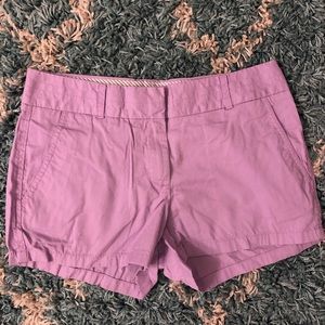 J. Crew lilac 3” shorts, size 0